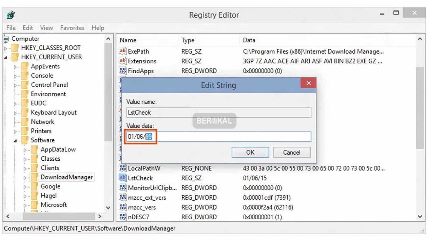 cara mematikan update otomatis idm