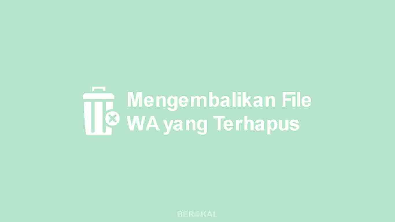 cara mengembalikan file WA yang terhapus