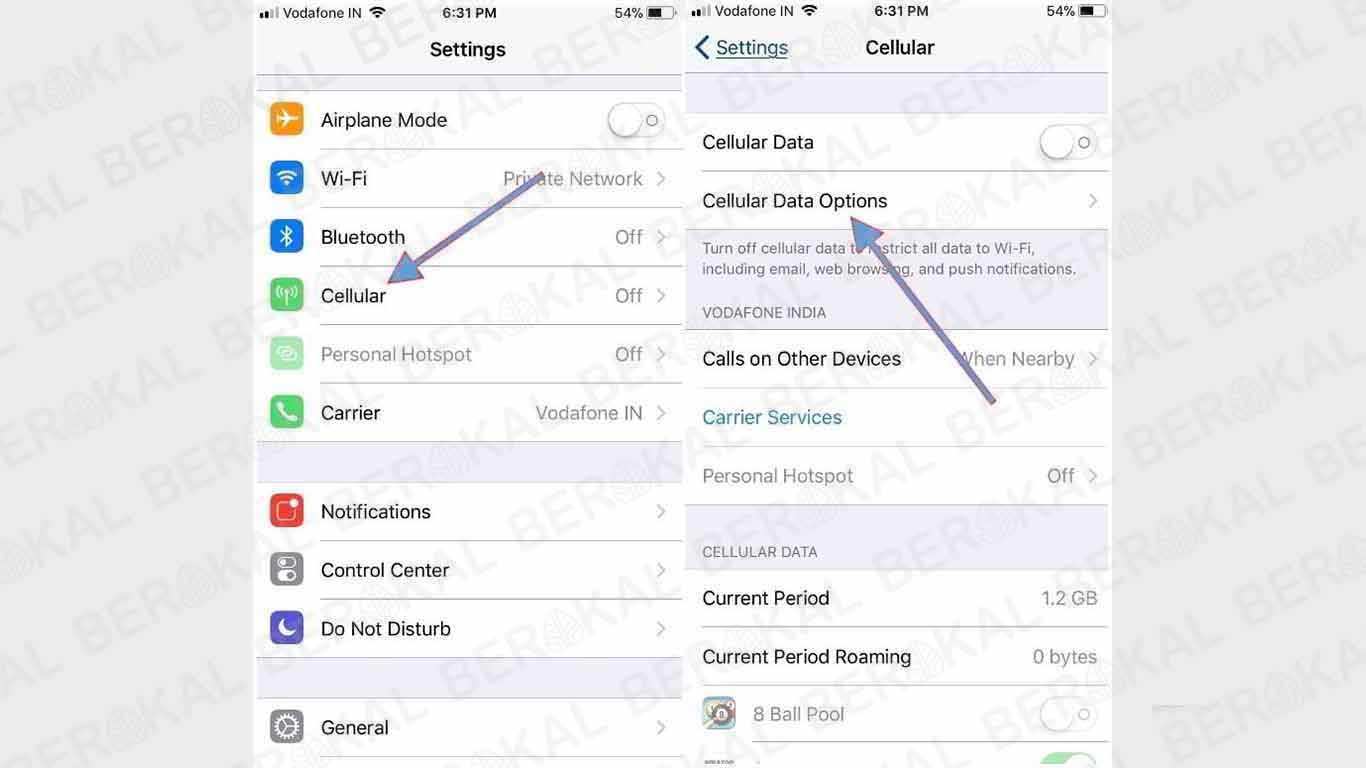 cara setting apn 3 iphone