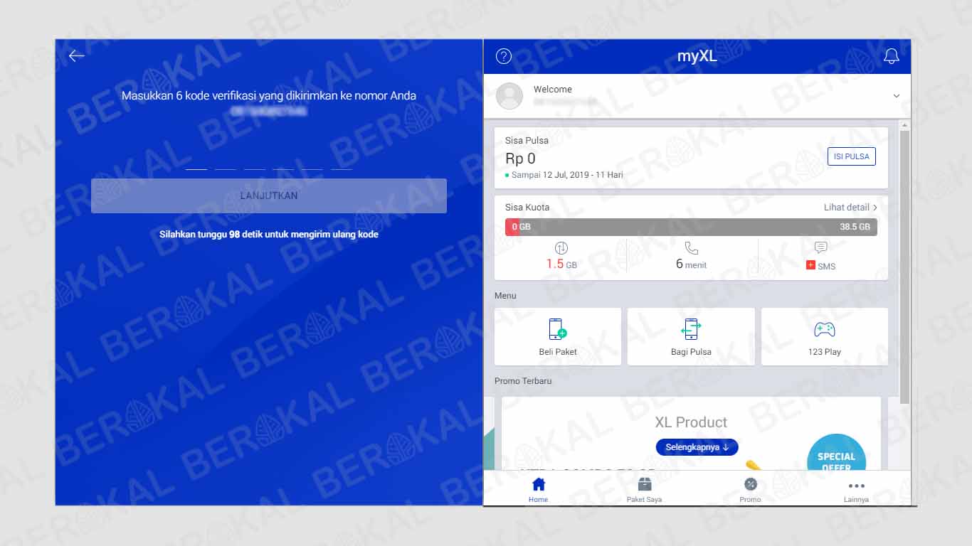 cek pulsa xl melalui website resmi