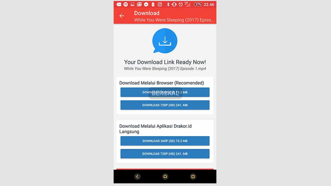 download drakor lewat android