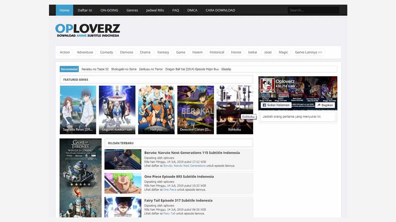 oploverz anime list