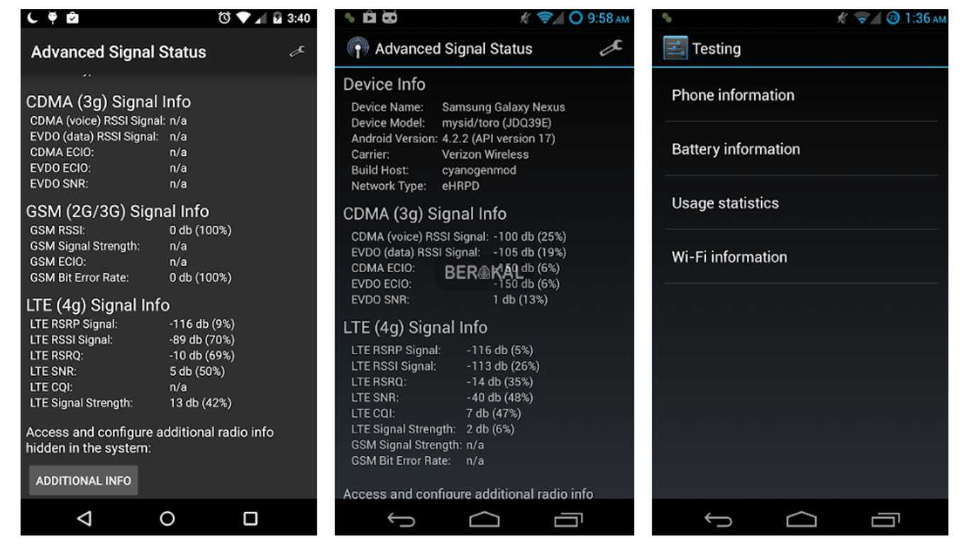 Advanced Signal Status