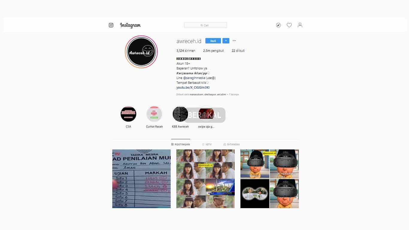 Akun Instagram Lucu yang Wajib di Follow