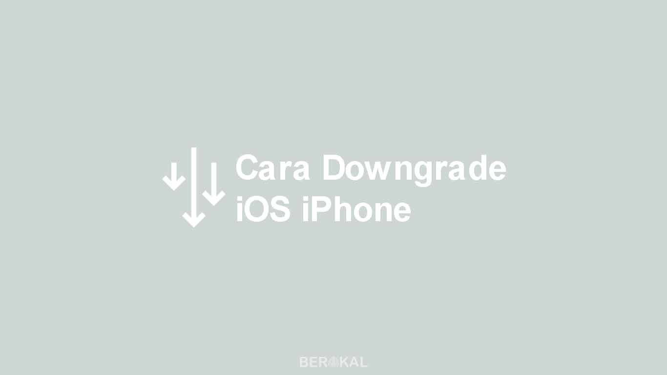 Cara Downgrade iOS