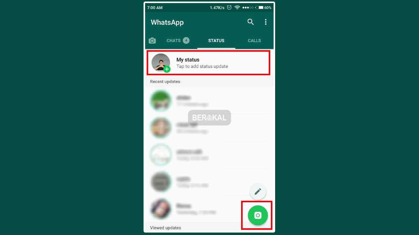 2 Cara Membuat Status Di Whatsapp Baru Foto