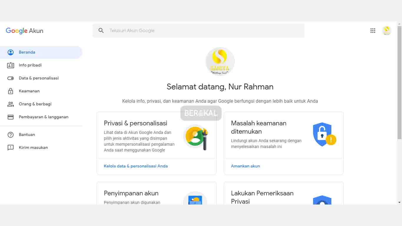 cara mengganti nomor hp di gmail dengan pc