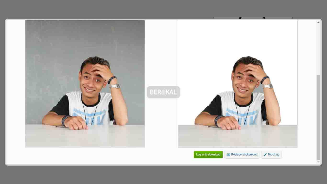 Ganti Background Foto Online di Background Burner