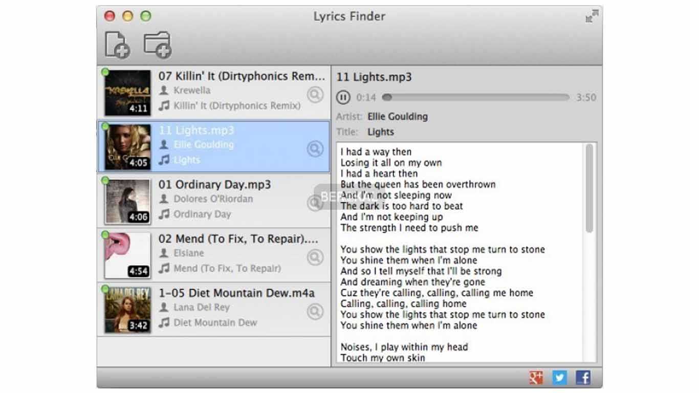 MediaHuman Lyrics Finder