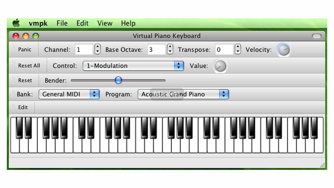 Virtual MIDI Piano Keyboard