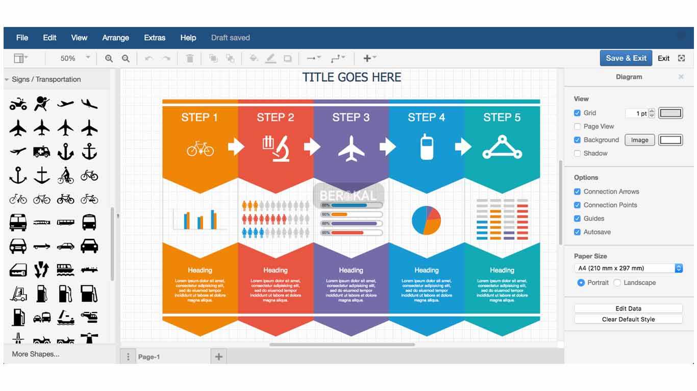 aplikasi mind mapping di laptop