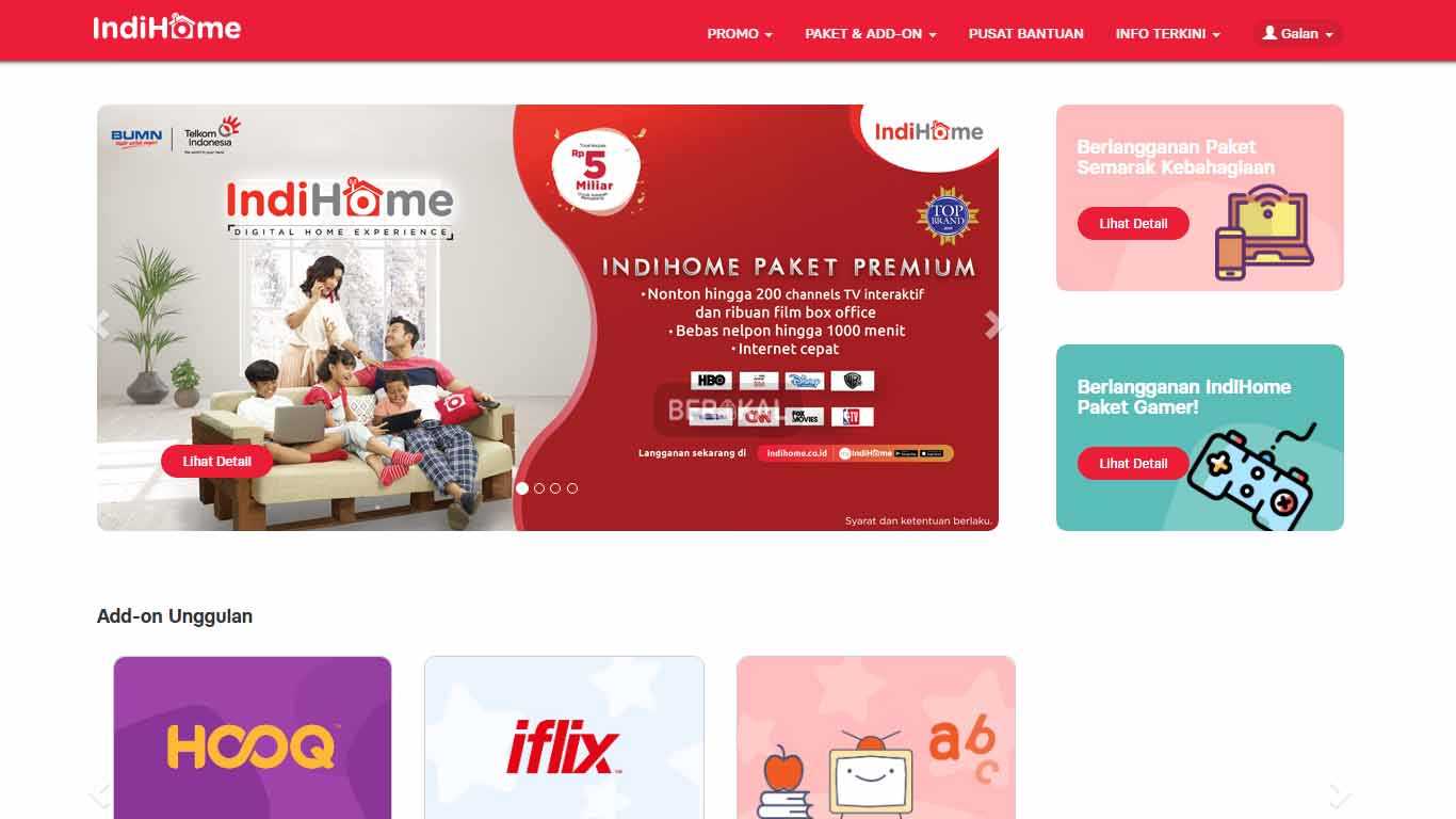 cara cek fup indihome 2019