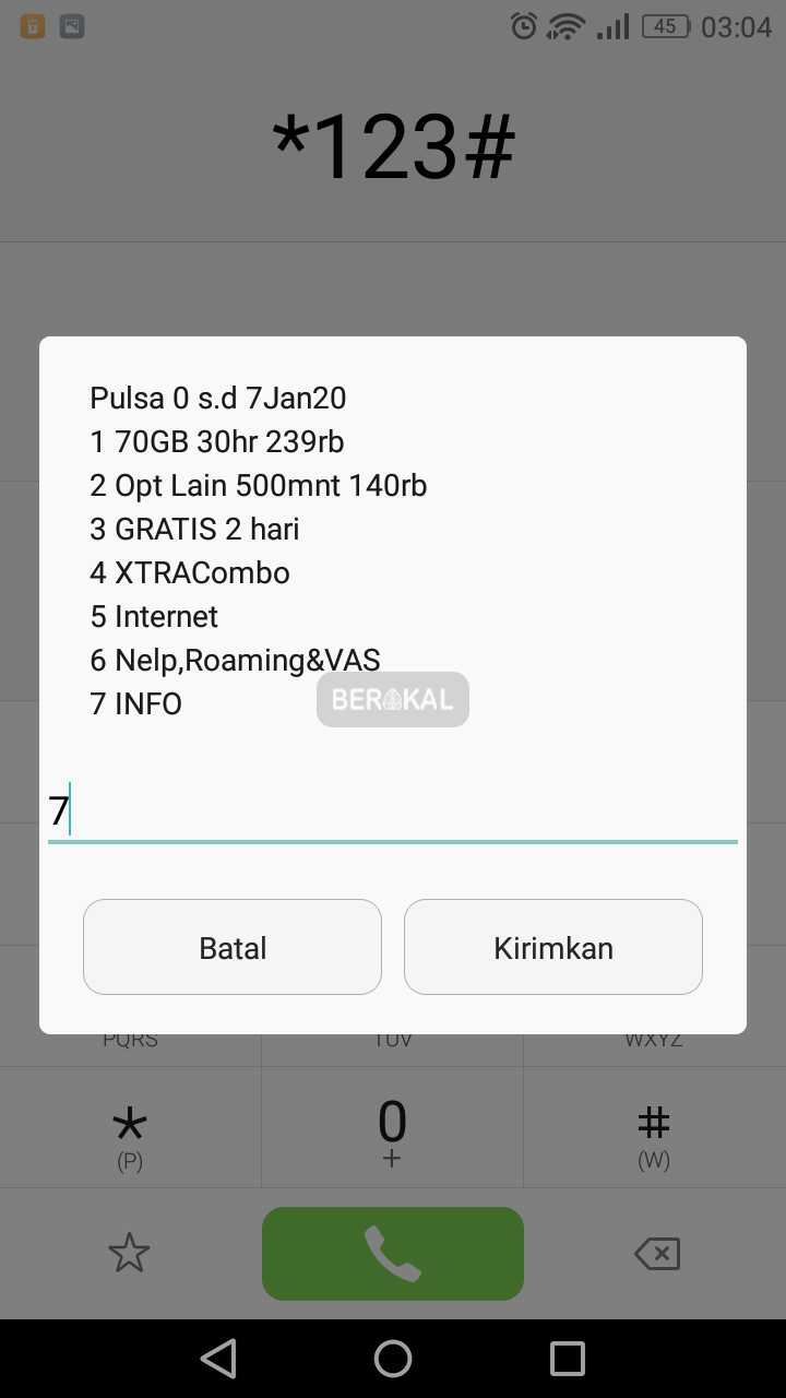 cara cek nomor xl axiata 