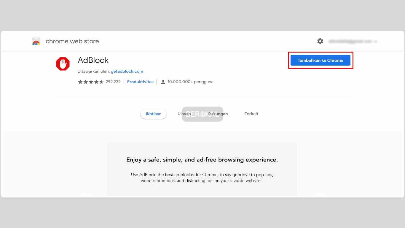 cara menghilangkan iklan di google chrome dengan adblock