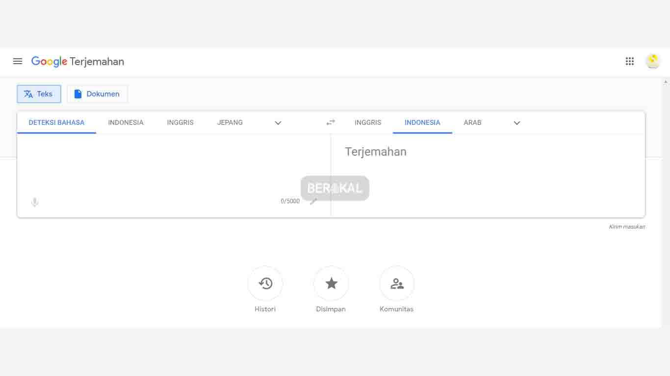 cara translate pdf di google translate