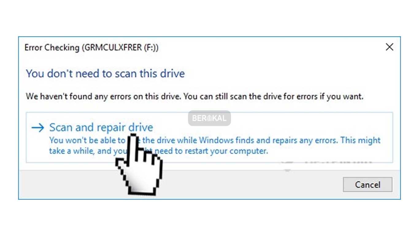 Scan dan repair drive