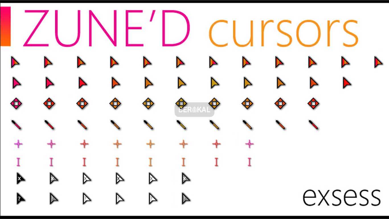 Zune’D Animated Cursors Set