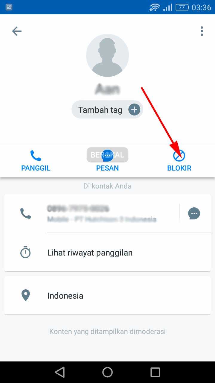 blokir nomor hp