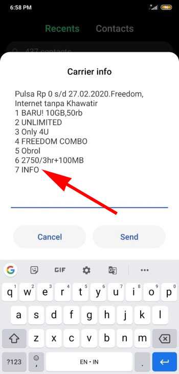 cara cek kuota indosat unlimited