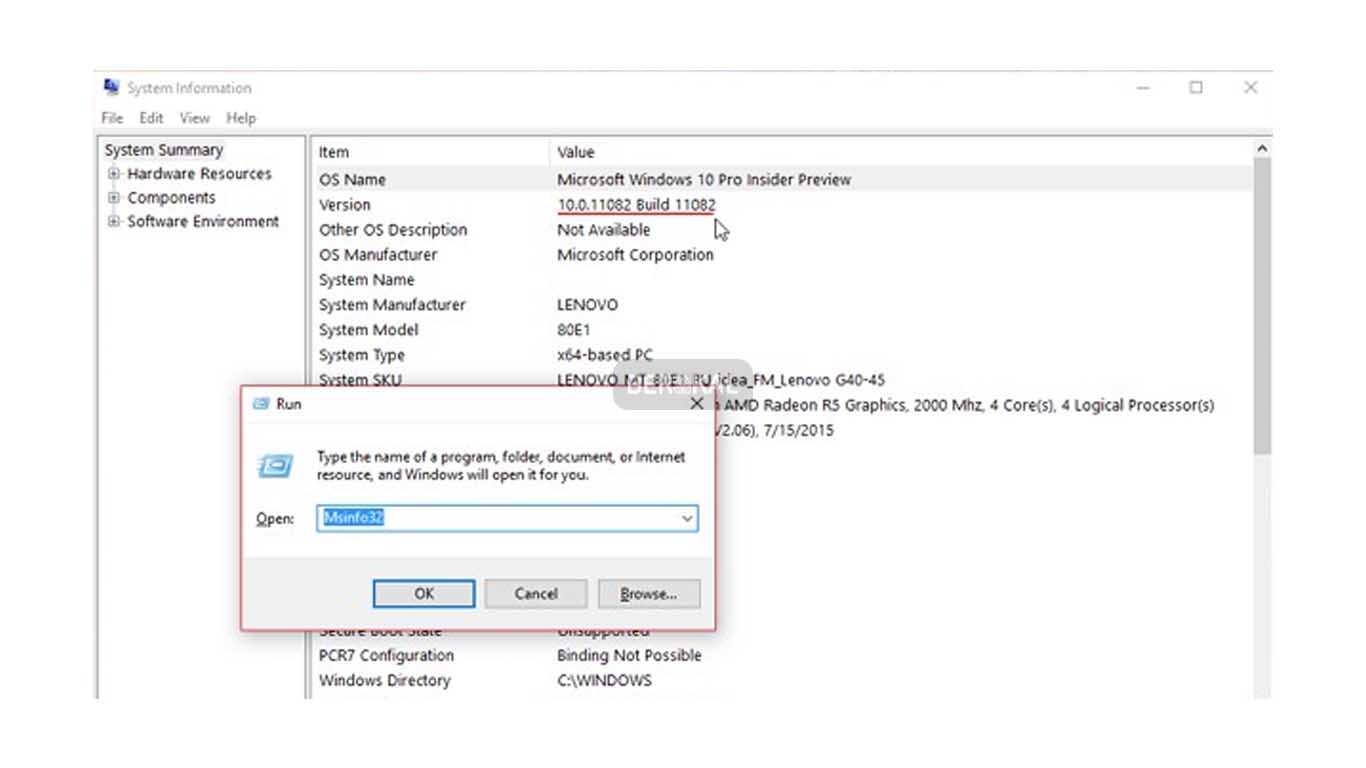 cara melihat versi windows 10 32 bit atau 64 bit