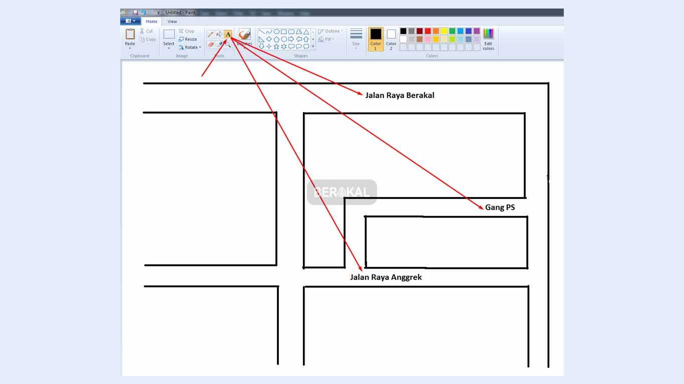 cara membuat denah lokasi dengan corel draw