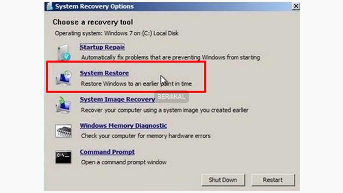 cara repair windows 7 dengan safe mode