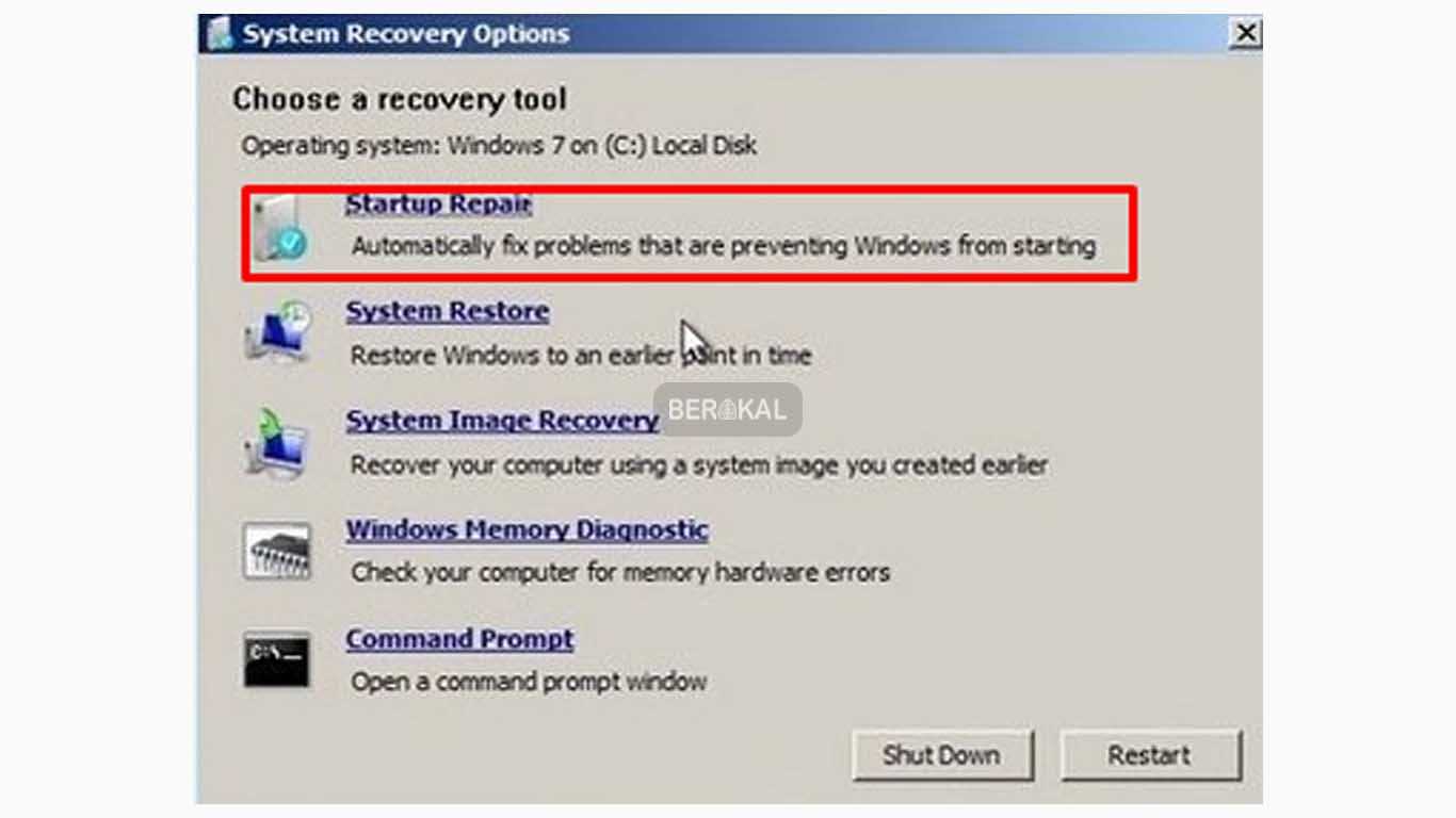 cara repair windows 7 tanpa hilang data