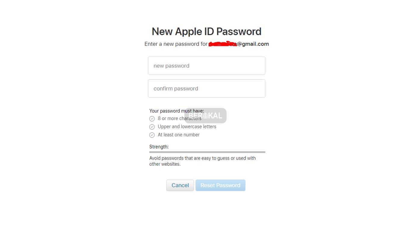 lupa password iphone