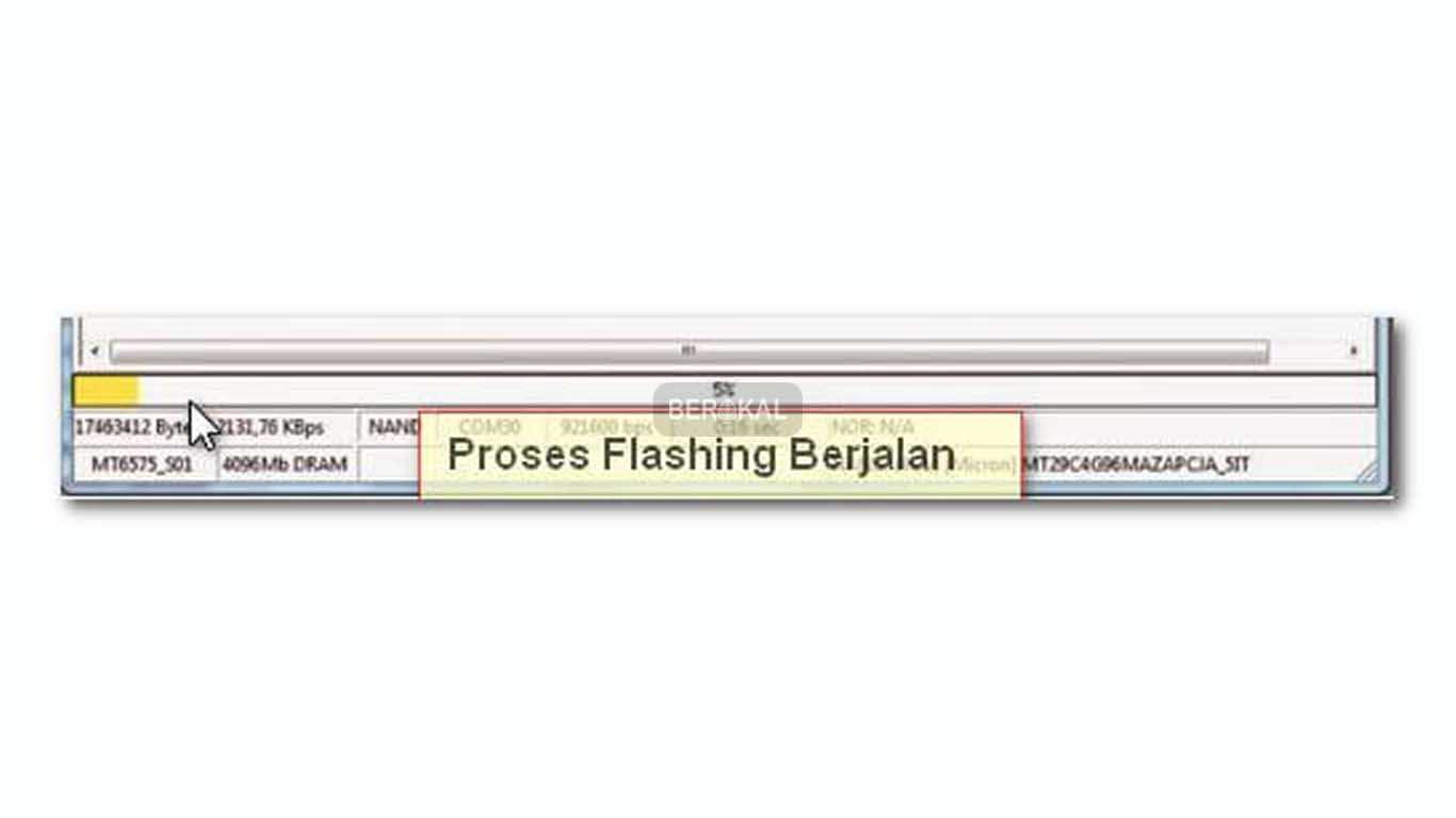 proses flashing berjalan