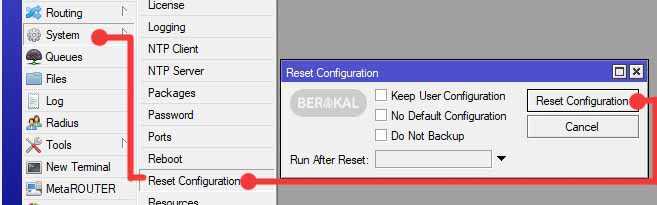 reset mikrotik melalui winbox