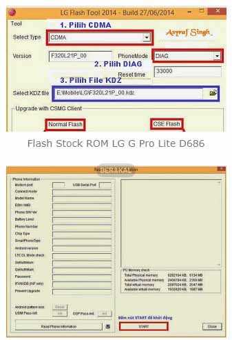 cara flash lg d686 via sp flashtool