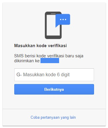 masukkan kode verifikasi