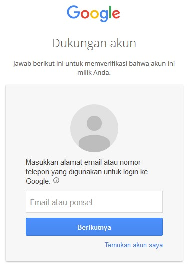 mengatasi lupa password gmail