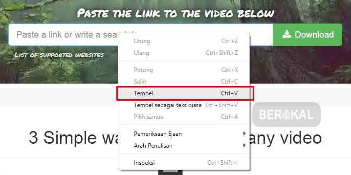 cara download video youtube lewat tubeninja