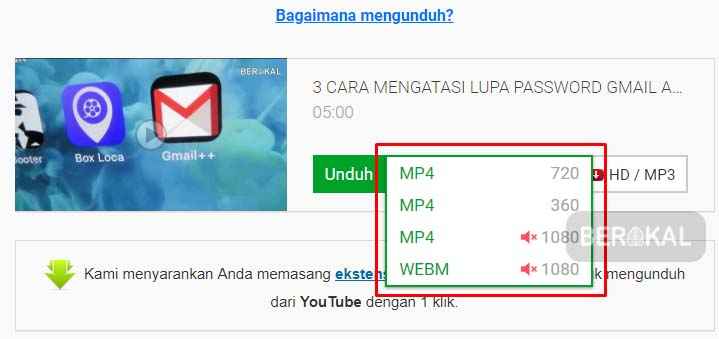 unduh video di youtube online