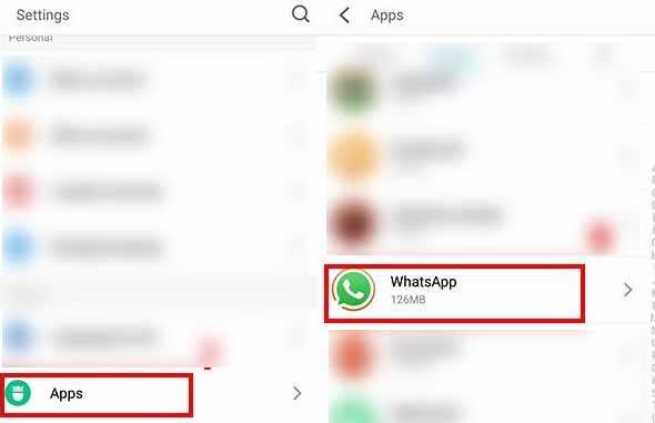 Clear Data Whatsapp