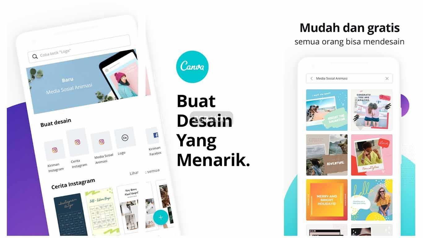 cara membuat feed instagram nyambung dengan canva