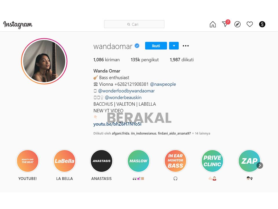 profil instagram menarik