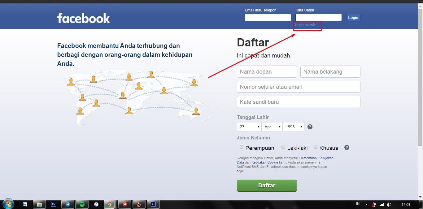 Cara Mengetahui Email Facebook yang Lupa