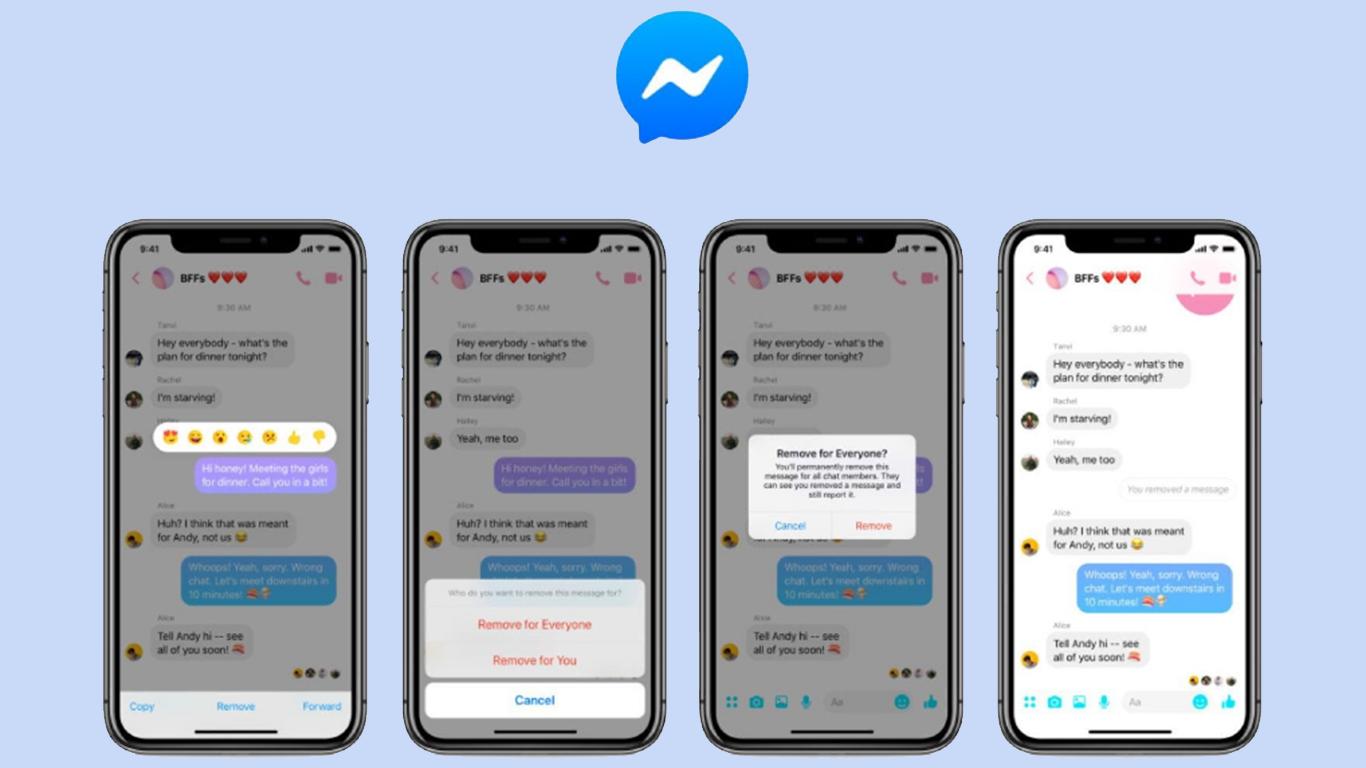 Ketentuan Menghapus Pesan di Messenger