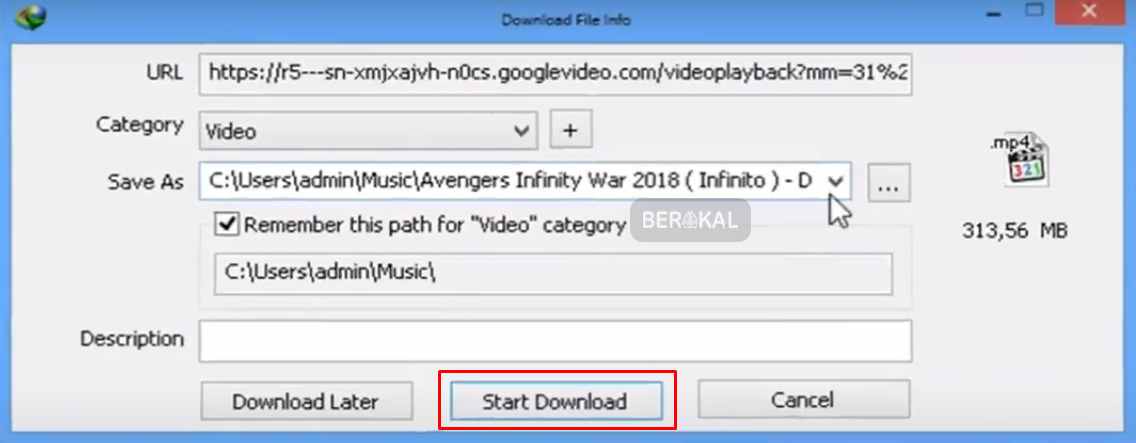 download video youtube menggunakan idm