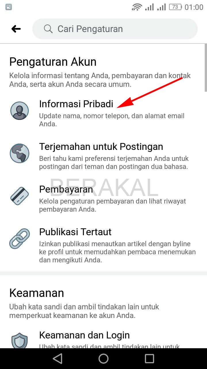 informasi pribadi