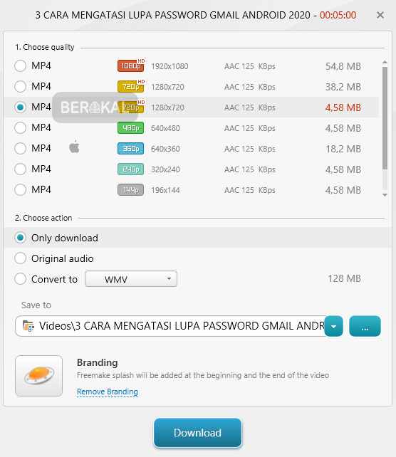 unduh video youtube di laptop secara gratis