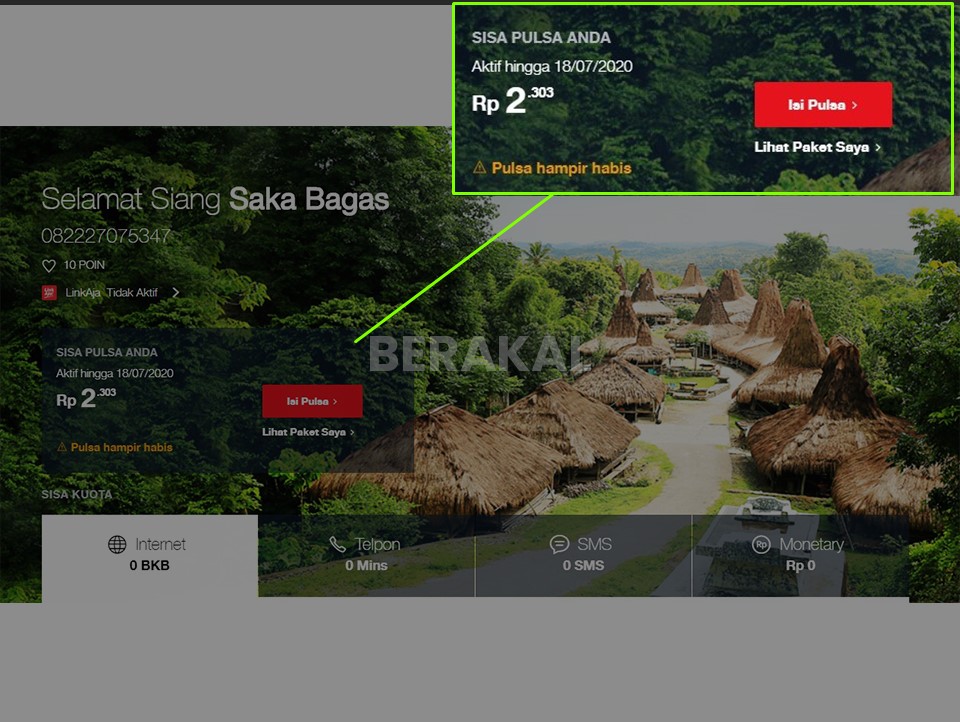 cara cek pulsa telkomsel