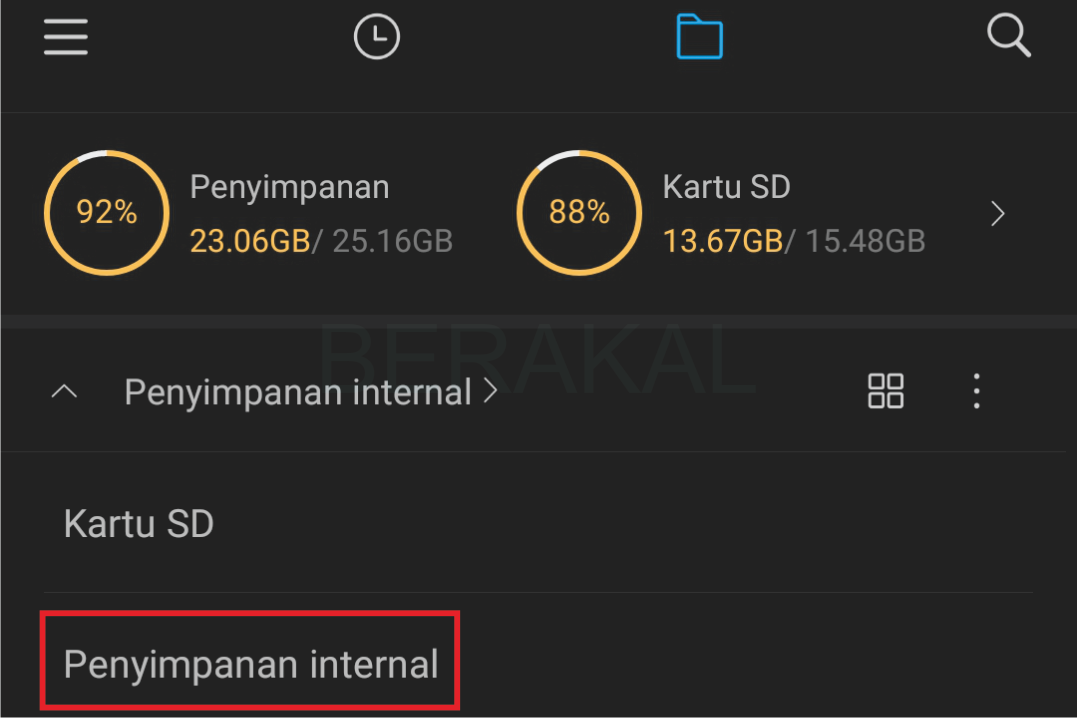 menyimpan status wa sendiri