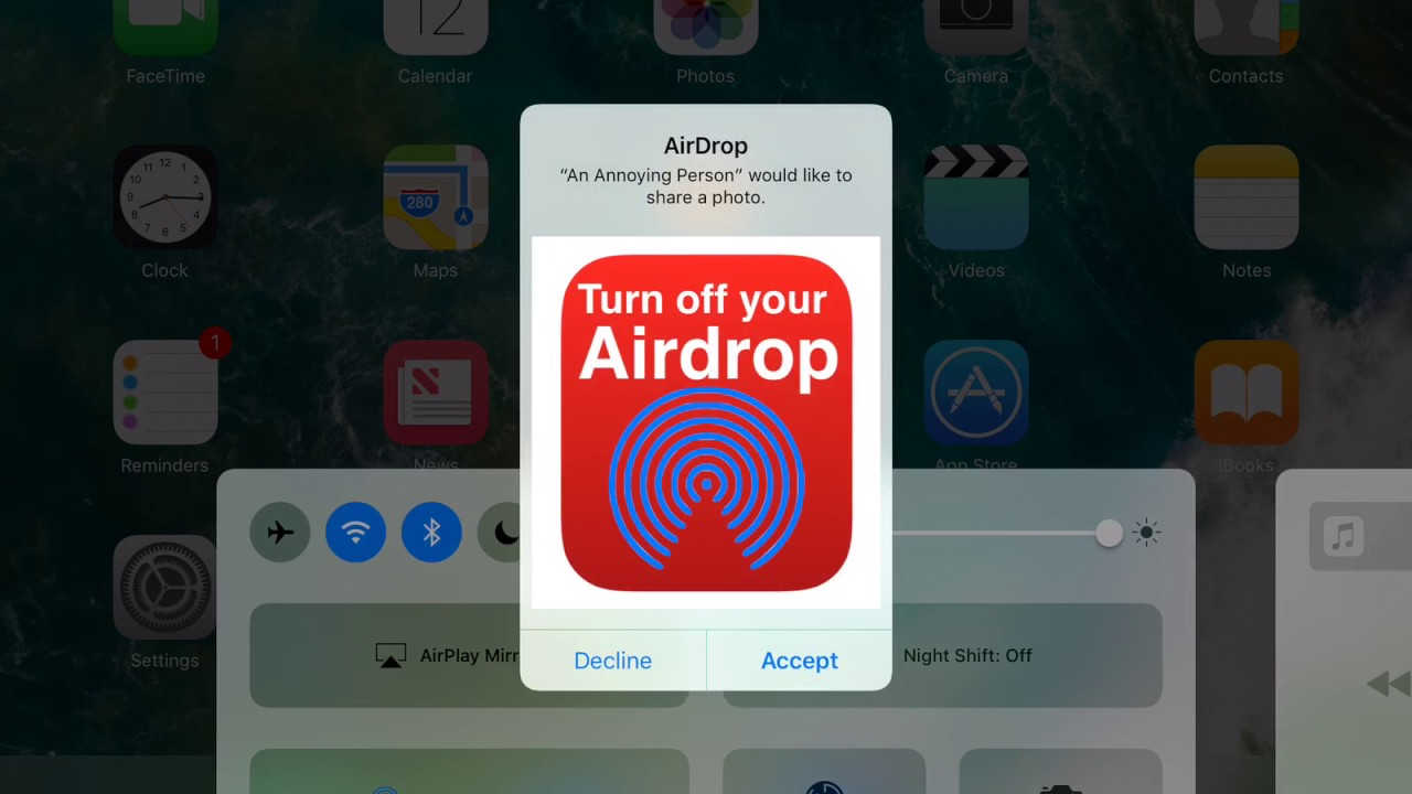 turn off airdrop