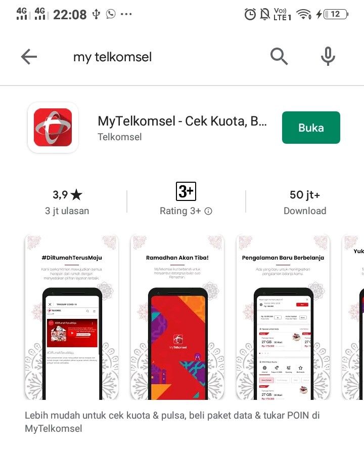 Aplikasi my telkomsel