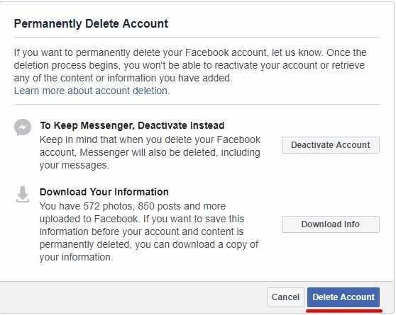 Cara menghapus akun facebook sendiri lewat hp