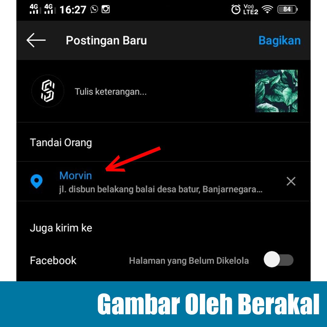 cara membuat lokasi di bio instagram