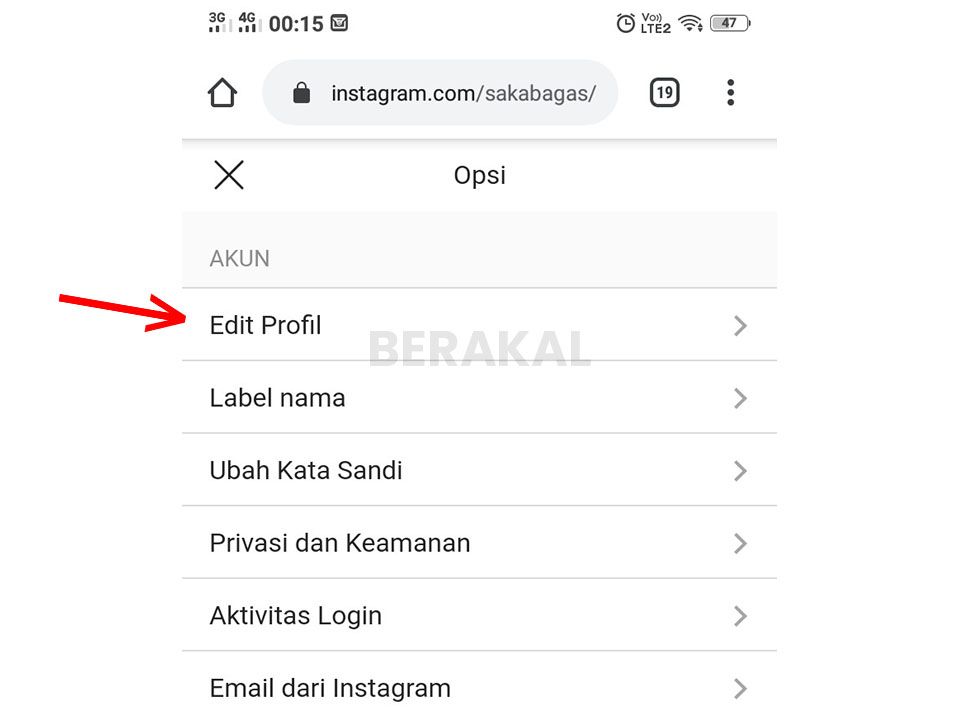 cara menonaktifkan akun instagram